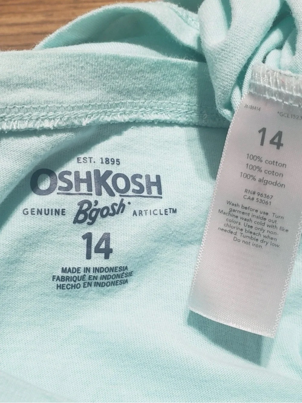(0026) Girls: 14 Oshkosh 2pc Short Sleeve Shirt Bundle- X3